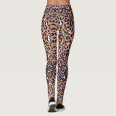 Exotische bruine safari print leggings (Achterkant)