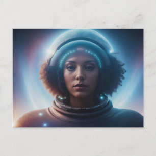 exotische buitenaardse vrouw briefkaart