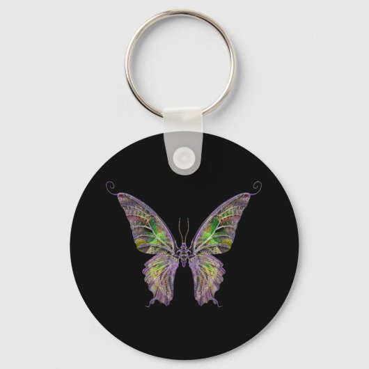Exotische Butterfly-Sleutelhanger Sleutelhanger (Voorkant)