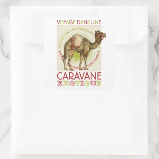 Exotische Caravan Camel Stickers (Tas)