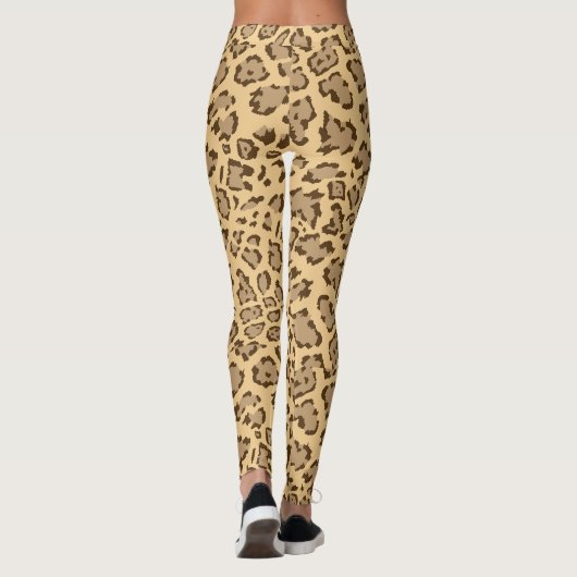 Exotische Cheetah Print Leggings (Achterkant)