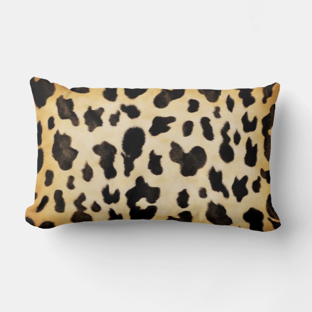 Exotische Cheetah Print Lumbar Sierkussen Kussen (Voorkant)