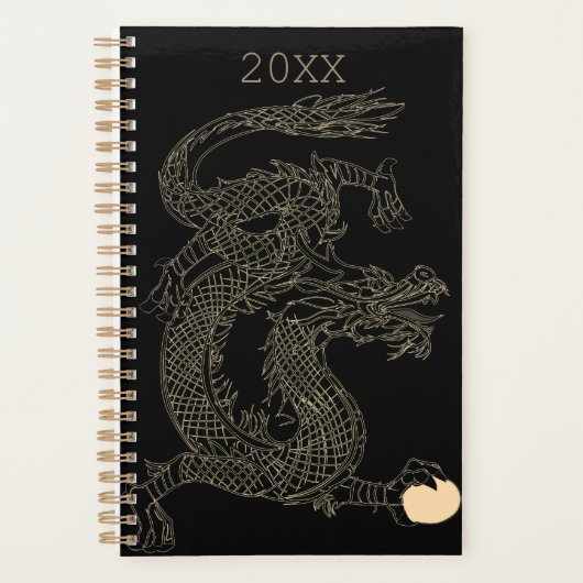 Exotische Chinese draak Magische creatie Planner (Voorkant)