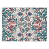 Exotische chinoserie geïnspireerde dierlijke weefs tafelkleed (Voorkant (Horizontaal))