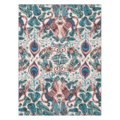 Exotische chinoserie geïnspireerde dierlijke weefs tafelkleed (Voorkant)