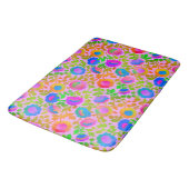 Exotische Chintz Bloem Roze Badmat (Gekanteld)