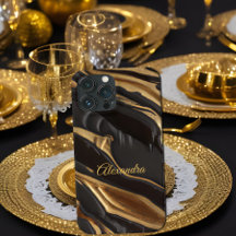 Exotische Chocolade Goud Zwarte Honingraat swirl