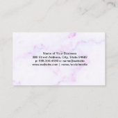 Exotische cocktail | Kleurrijke marmer Visitekaartje (Achterkant)