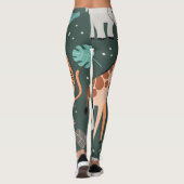 Exotische dieren: Donker tropisch Kind. Leggings (Achterkant)