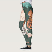 Exotische dieren: Donker tropisch Kind. Leggings (Links)