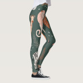 Exotische dieren: Donker tropisch Kind. Leggings (Rechts)