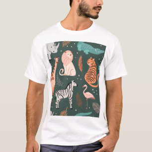 Exotische dieren: Donker tropisch Kind. T-shirt