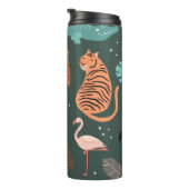 Exotische dieren: Donker tropisch Kind. Thermosbeker (Geroteerd rechts)