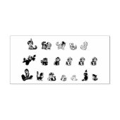 exotische dieren-luipaardaap  zelfinktende stempel (Design)