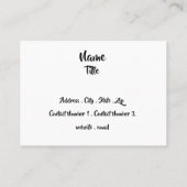 Exotische dieren visitekaartje (Achterkant)