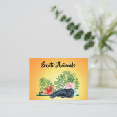 Exotische dieren visitekaartje (Staand voorkant)
