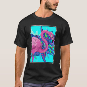 Exotische dierentuin dierentuin tropische vogelroz t-shirt