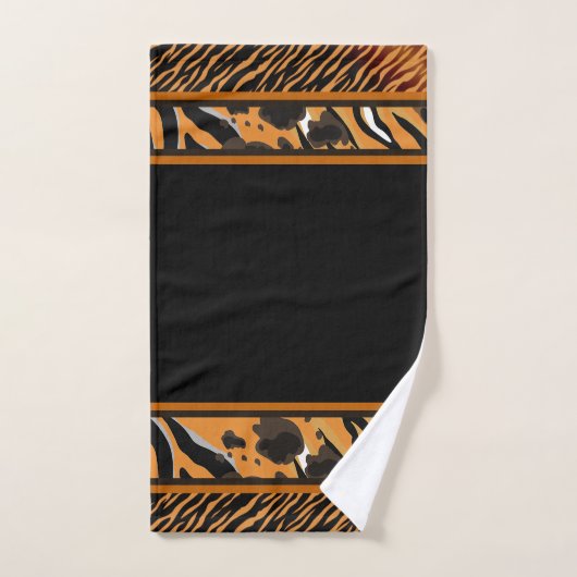 Exotische dierlijke tijger strepen dierlijke print bad handdoek (Handdoek)
