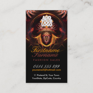 Exotische, donkere, bruisende mystieke Visitekaart Visitekaartje