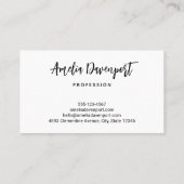 Exotische donkergroene tropische bladeren visitekaartje (Achterkant)