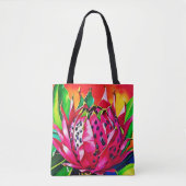 Exotische drakenfruitbloei tote bag (Voorkant)
