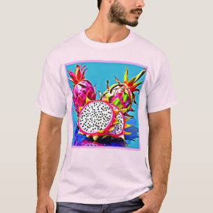 Exotische drakenfruitkunst t-shirt