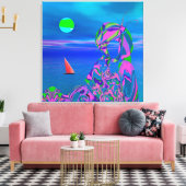 Exotische Dromen Canvas Afdruk (Insitu (Woonkamer))