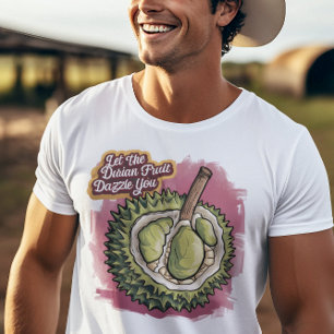 Exotische Durian Delight in Roze T-shirt