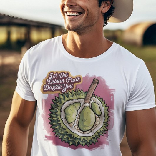 Exotische Durian Delight in Roze T-shirt