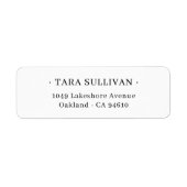 Exotische elegantie . Minimale typografie 07. Etiket (Voorkant)