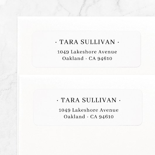 Exotische elegantie . Minimale typografie 07. Etiket