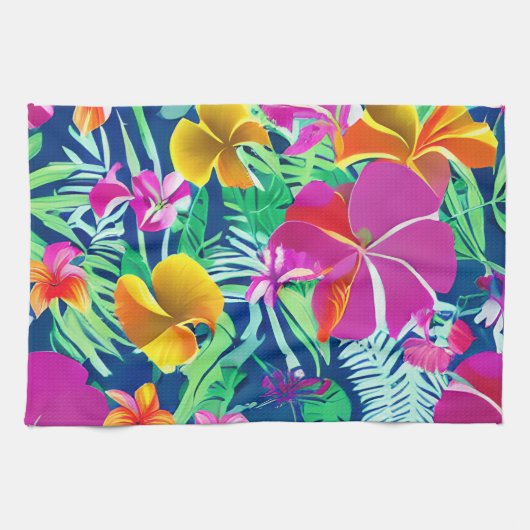 Exotische en vette tropische Florence Theedoek (Horizontaal)