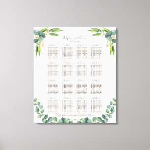 Exotische eucalyptusbladeren Startbord Canvas Afdruk