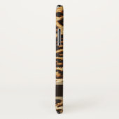 Exotische Faux Leopard Print Bruin Gouden Strepen Case-Mate iPhone Case (Achterkant / rechts)