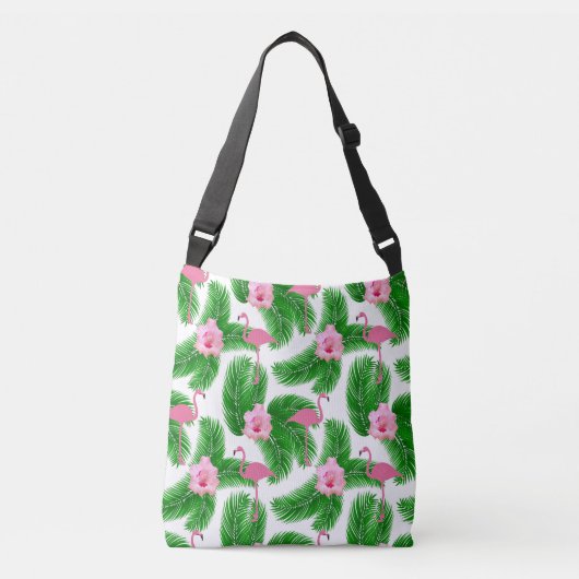 Exotische flamingo crossbody tas (Voorkant)