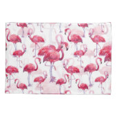 Exotische Flamingo Waterverf Bird Kussensloop (Achterkant)