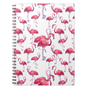 Exotische Flamingo Waterverf Bird Notitieboek