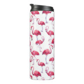 Exotische Flamingo Waterverf Bird Thermosbeker (Geroteerd rechts)