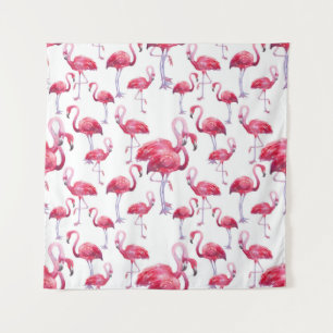 Exotische Flamingo Waterverf Bird Wandkleed