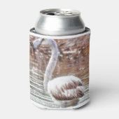 Exotische flamingo-Waterverf Blikjeskoeler (Blikje Voorkant)