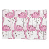 Exotische flamingo's,  naadloos ontwerp. kussensloop (Achterkant)