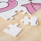 Exotische flamingo's, naadloos ontwerp. legpuzzel (Zijkant)
