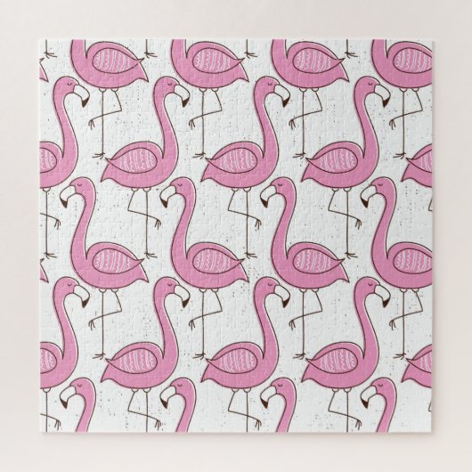 Exotische flamingo's, naadloos ontwerp. legpuzzel (Verticaal)
