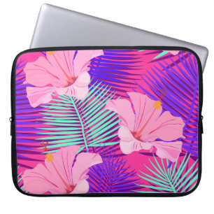 Exotische flamingo's: tropisch roze Vintage. Laptop Sleeve