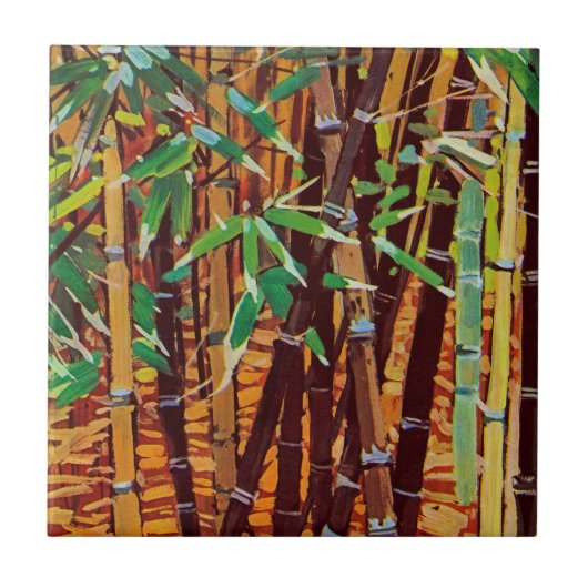 Exotische Flora #6 op SunshineDazzle Tegeltje (Voorkant)