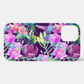 Exotische flora en fauna: naadloos patroon Case-Mate iPhone case (Achterkant (horizontaal))
