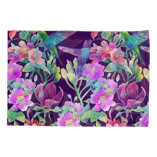 Exotische flora en fauna: naadloos patroon kussensloop (Achterkant)