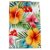 Exotische Floral Hawaiian Medium Cadeauzakje (Voorkant)