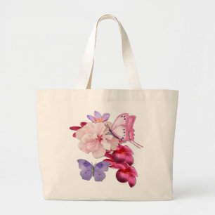 Exotische Floral voor mam Grote Tote Bag