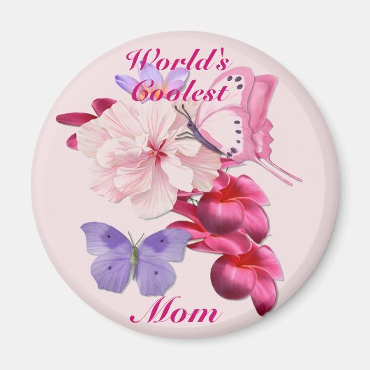 Exotische Floral voor mam Magneet (Voorkant)